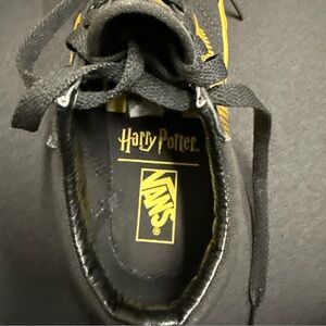 Vans Harry Potter Golden Snitch Black Gold Skate Sneakers Kids Size 12 Shoe